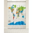 thumbnail image 2 of SKL Home World Map Shower Curtain, 2 of 2