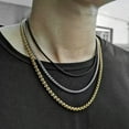 thumbnail image 4 of 2/3/4/5mm Womens Mens Stainless Steel Round Box Chain Necklace 18inch-24inch, 4 of 9
