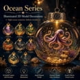 thumbnail image 2 of Ocean Series Illuminated Model Decoration Collection,Clear Display Ornament with Detailed Underwater Scene and LED Glow,Mini Aquarium Globe for Desk Shelf Home Decor,Gift for Ocean Lovers (B20), 2 of 5