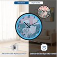 thumbnail image 5 of Dailycode Night Light Wall Clock Glow in The Dark 12 inch Battery Operated Silent Luminous Clocks, Skeleton Skull Read Book, 5 of 8