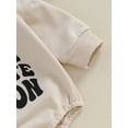 thumbnail image 6 of Bagilaanoe Newborn Baby Girl Boy Oversized Romper Sweatshirt Long Sleeve Bodysuits Letter Print Pullover 3M 6M 9M 12M Infant Casual Tee Tops, 6 of 7