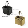 thumbnail image 3 of Sonducket Bolsa de almacenamiento de alimentos para acampar al aire libre, tela Oxford, organizador portátil de gran capacidad, vajilla, bolsa de Kits de desorden para acampar Negro Sonducket OD026733-01, 3 of 6