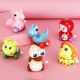 thumbnail image 2 of Tongliya Clockwork Toys Collection Giraffe Car Piggy Octopus Panda Dinosaur Animal Winding Chain Baby Toys (Random Color) Panda (Single), 2 of 13