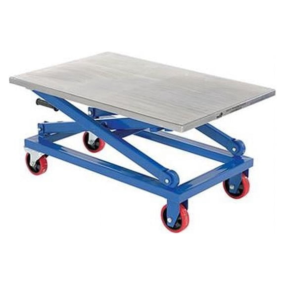 Vestil Manufacturing CART-1000-M 26 x 40 in. Hand Crank Mech Scissors Cart - 1000 lbs