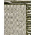 thumbnail image 6 of Unique Loom Outdoor Traditional Collection Area Rug - Deco (10' Square Green/Ivory), 6 of 6