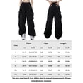 thumbnail image 2 of Pantalón Cargo Pantalones Cargo Mujer American Y2k Vintage Cargo Pantalones Streetwear (Negro L) Ygjytge para Mujer Negro T L, 2 of 6