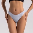 thumbnail image 2 of Lunuaoe Women's Low Waist Cheeky Panties, Skin-Friendly Cotton Crotch Underwear, Breathable Solid Color Briefs, 2 of 8