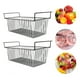 thumbnail image 1 of Contenedores De Almacenamiento Para Congelador, 2 Cestas Colgantes De Acero Ajustables Con Asas Para Frutas, Verduras, Juguetes, Contenedores, 1 of 7