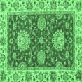 thumbnail image 1 of Ahgly Company Indoor Square Oriental Emerald Green Traditional Area Rugs, 6' Square, 1 of 4
