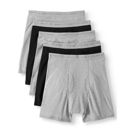 Super Boxers - Hanes Big Men's SUPER VALUE FreshIQ Comfortflex waistband Boxer Brief 5 Pack
