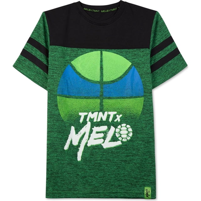 Camiseta gráfica Nickelodeon Boys TMNT X Melo Verde S (8)