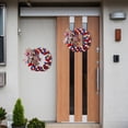 thumbnail image 3 of Anckoeil Independence Day Decoration Wreath Red White Blue Five Pointed Star Home Decorations Door Hanging Wall Hanging Window Display Props, 3 of 4