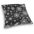 thumbnail image 3 of GZHJMY Soft Smooth Skin-Friendly Throw Pillow Cover without Pillow Case18"x18"Shrink-Resistant Breathable Hidden Zipper Opening, Sofa Bed Office Farmhouse Room Easy to Disassemble|Christmas Black Sn, 3 of 7