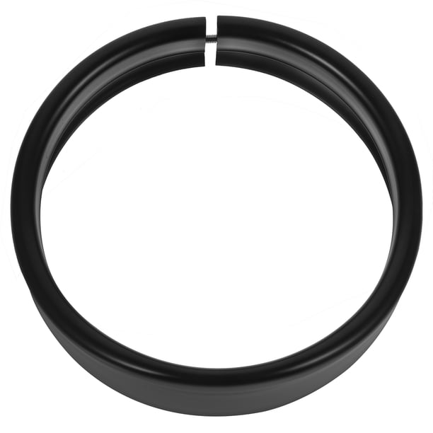 WRISTBIQUE Anillo Decorativo Para Faro De Motocicleta En Metal Color Negro Resistente Y Ligero