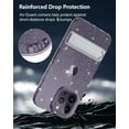 thumbnail image 6 of Casetego for iPhone 14 Pro Max Case with Adjustable Metal Kickstand,Crystal Clear Soft Flexible TPU Slim Shockproof Drop Protection 6.7 Inch Cover Girls Women for Apple 14 Pro Max,Transparent Glitter, 6 of 8