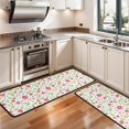 thumbnail image 3 of Kitchen Rugs Sets Of 2,Pioneer Flower Floral Print Pattern Anti Fatigue Kitchen Mat Rugs Non Slip Washable,Decorative Kitchen Floor Mats for Kitchen,Sink,Laundry,17X47 Inch, 3 of 5