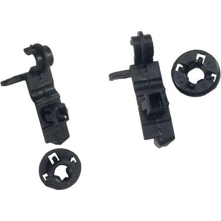 LEEKUANGSU 2pcs Hood Support Prop Rod Holder Clips-Grommet 53452-02060 90480-15034 Compatible with Corolla 4Runner Camry C-HR Sienna Tacoma Tundra