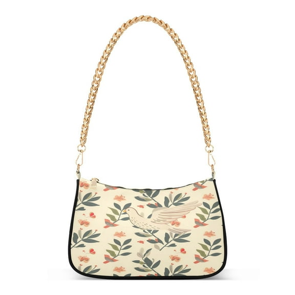 One Shoulder Chain Handbag 7.1x11x2.8in Women's Hobo Handbags Tote Handbags Shoulder Handbags Card Bag Cash Bag Key Bag Peace Dove