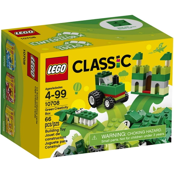 LEGO Classic Creativity Box, Green 10708 (66 Pieces)
