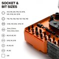 thumbnail image 3 of Klein Tools 33806 ProFlex 43-Piece Impact Socket Set and Impact Driver Bit Set with Modular Case, 29 Bits and 10 SAE Socket Sizes, S2 Steel, Magnetic, 3 of 7