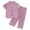Purple, variant on Xudanell Toddler Baby Girls Pajamas Silk Satin Short Sleeve Botton Shirt Tops Shorts Set Summer Sleepwear Lounge Pjs (6-12 Months,White)