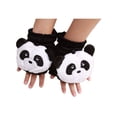 thumbnail image 1 of D&Y Animal Faux Fur Gloves - Panda, 1 of 1