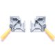 thumbnail image 1 of 2 abrazaderas de ángulo de 90°, tornillo de esquina de aleación de aluminio, abrazadera de soldadura de ángulo con mordaza giratoria ajustable, para herramientas de carpintero, soldadura de carpintero (gris) Rojo Verde, 1 of 5