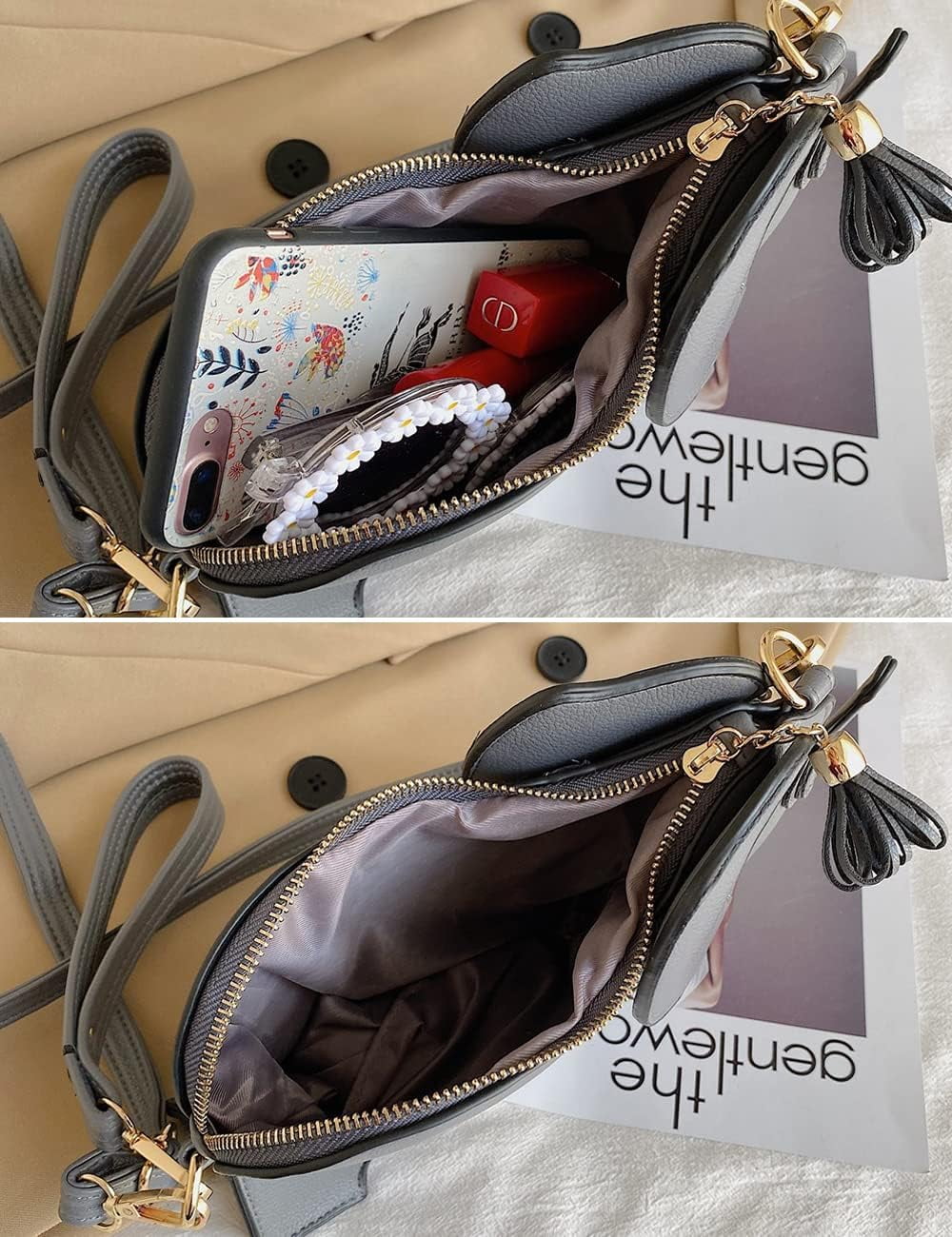 Elephant Shaped Crossbody Bag for Women Shoulder Handbag PU Leather Wristlet Clutch Purse