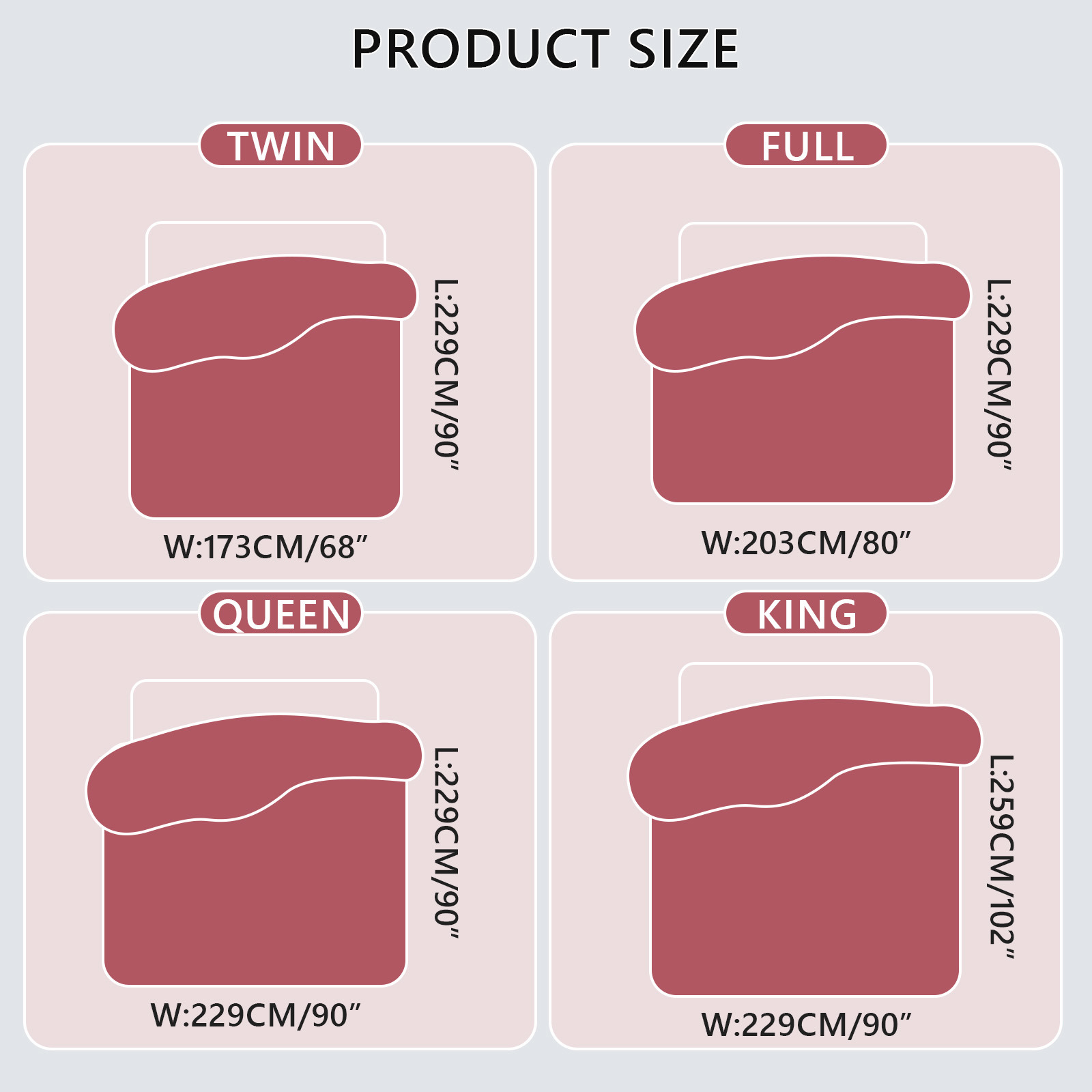 WOOW DEPOT Sherpa Fleece Twin Comforter Reversible, 1 PCS, Heavy 5.5lbs Quilted Bedding Warm Cozy Machine Washable, Bean Paste Red
