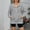 Gray, variant on Women's Casual Oversized Half Zip Sweatshirts Long Sleeve Solid Color Pullover Jackets with Pockets