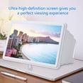 thumbnail image 4 of 12 Inch Mobile Phone 3D Magnifier Smartphone Magnifying Glass, Magnifier Screen, Magnifying Glass 3D Movie Video Screen Amplifier Protect Eyes with Cleaning Cloth for iPhone (Black), 4 of 8