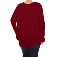 thumbnail image 4 of MOA COLLECTION Women's Plus Size Dolman Sleeve T-Shirt – Casual Solid Color Top, 4 of 4