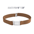 thumbnail image 3 of Buyless Fashion Kids Boys Toddler Adjustable Elastic Dress Stretch Belt with Flat Magnetic Buckle - 5099-Camel, 3 of 8