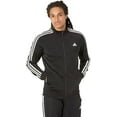thumbnail image 2 of adidas Mens Big Essentials Warm-Up 3-Stripes Track Top Jacket (Black/White, Large/Tall), 2 of 4