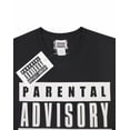 thumbnail image 4 of Parental Advisory Mens Black Short Sleeved T-Shirt, 4 of 5