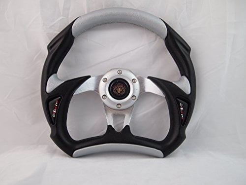 Boat Steering wheel W// Adapter 3 spoke boats with a 3//4/" tapered key Marine Blue