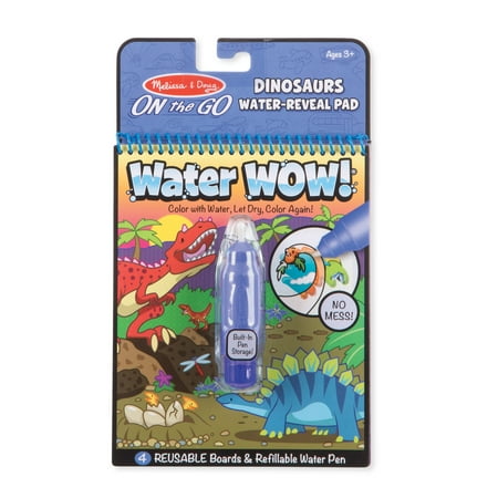 Melissa & Doug On The Go Water Wow! Reusable Water-Reveal Activity Pad Travel Toy &ndash; Dinosaurs
