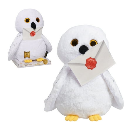 Harry Potter Collector Hedwig Plush Stuffed Owl Toy for Kids, White, Snowy Owl, Kids Toys for Ages 3 Up, Gifts and Presents