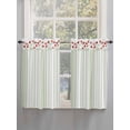 thumbnail image 5 of Red Poppy Flowers Bathroom Window Curtain, Spring Floral Lines Minimalist Green Light Filtering Coffee Kitchen Curtains, Bedroom Living Room Curtains 2 Panel 84"x45", 5 of 6