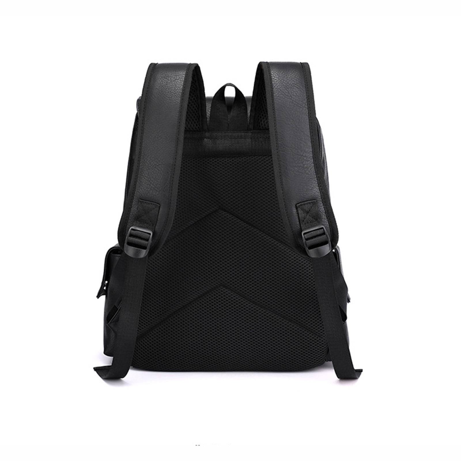TACILIP Storage Bag, Leather Laptop Backpack for Men, Work Business Travel Office Backpack College Bookbag, Casual Computer Backpack Fits Notebook 15.6 Inch, Organizer