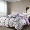 thumbnail image 2 of Ensemble de Housse, 5 Pcs Style Jardin Housse de Couette, Fleur Botanique Papillon, 2 of 6