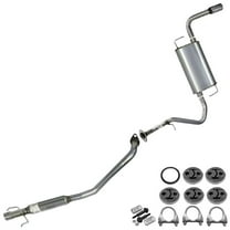 Stainless Steel Cat-Back Exhaust Fits 2003-2005 Pontiac Vibe & Toyota Matrix 1.8L FWD - Direct Fit