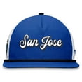 thumbnail image 2 of Men's Fanatics Royal/White San Jose Earthquakes True Classic Golf Snapback Hat, 2 of 4