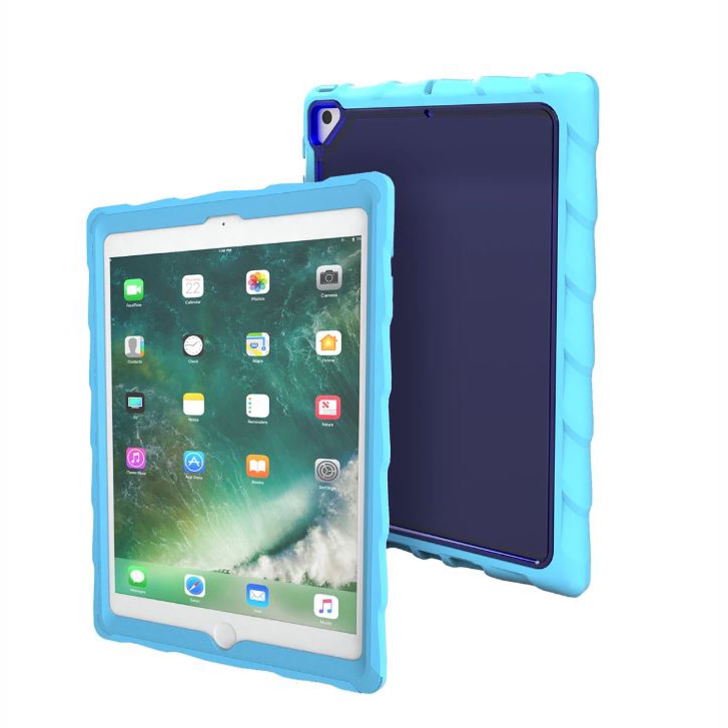 Gumdrop Cases Gumdrop Droptech Clear Case for 9.7inch iPad, Light Blue