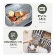 thumbnail image 3 of Shaws Cookware 30 Piece Glass Food Storage Containers with Lids, Easy Lock Airtight Lid, For Meal Prep, Leftovers, Fruit, Fridge, Freezer , & Oven Safe, Assorted Sizes, 15 Containers & 15 Lids, Black, 3 of 11