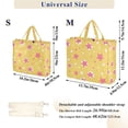 thumbnail image 2 of FORMRS Womens Corduroy Tote Bag Crossbody Shoulder Handbag with Pocket, Yellow Stars, 2 of 7