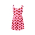 thumbnail image 3 of Niceyoeuk Women Cami Nightgown Sleeveless Heart Print Strappy Nightdress, 3 of 9