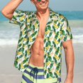 thumbnail image 3 of Haiem Banana Tree Leaves Printed Hawaiian Shirt for Men - Men’s Casual Beach Summer Shirts - Stretch Fabric with Modern Fit-3X-Large, 3 of 7