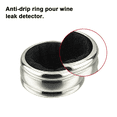 thumbnail image 3 of Paquete de 4 collares para botellas de vino de acero inoxidable para cocina, anillo de goteo de vino duradero, 3 of 5