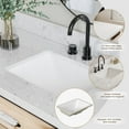 thumbnail image 4 of ARIEL Monroe 48 Inch Single Rectangle Sink Bathroom Vanity With Carrara White Quartz Countertop 1.5 Inch Edge In Oak, 4 of 8